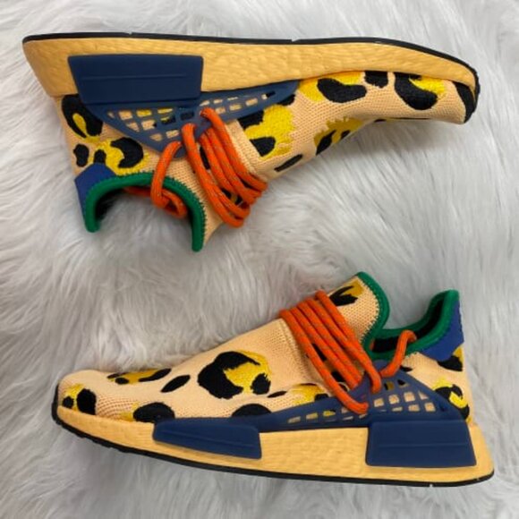 Adidas NMD Hu Mens Running Shoes Orange HP3221 NEW Multi Sz - Picture 3 of 4